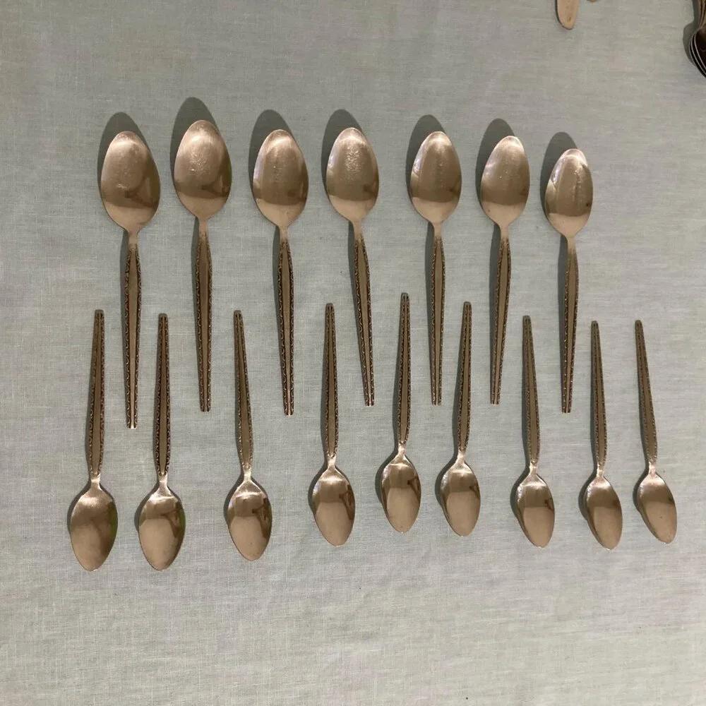 Vintage Rogers Ensenada Stainless Flatware Lot Of 50 Pieces Stanley Roberts